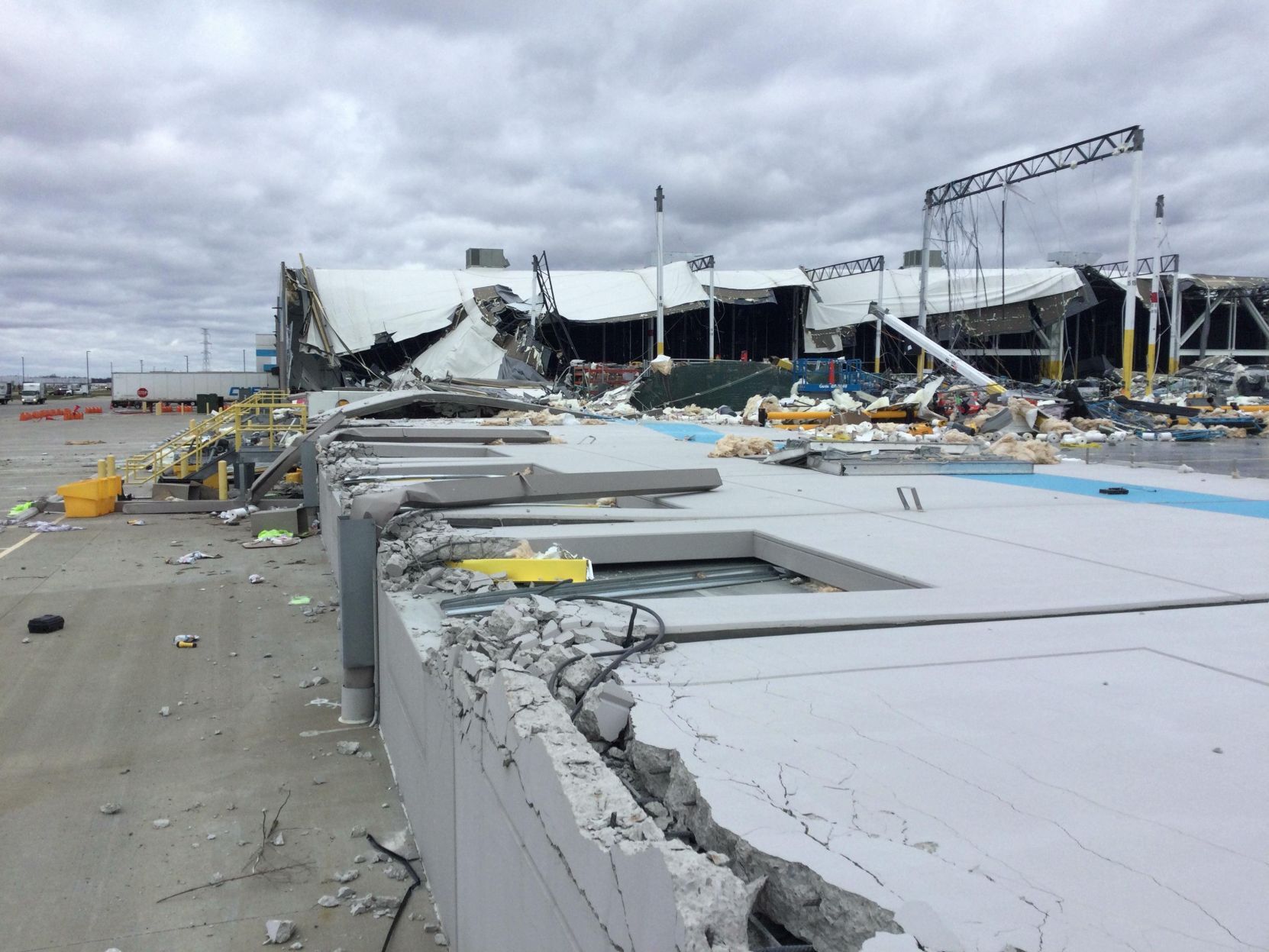 Amazon tornado damage assessment photos